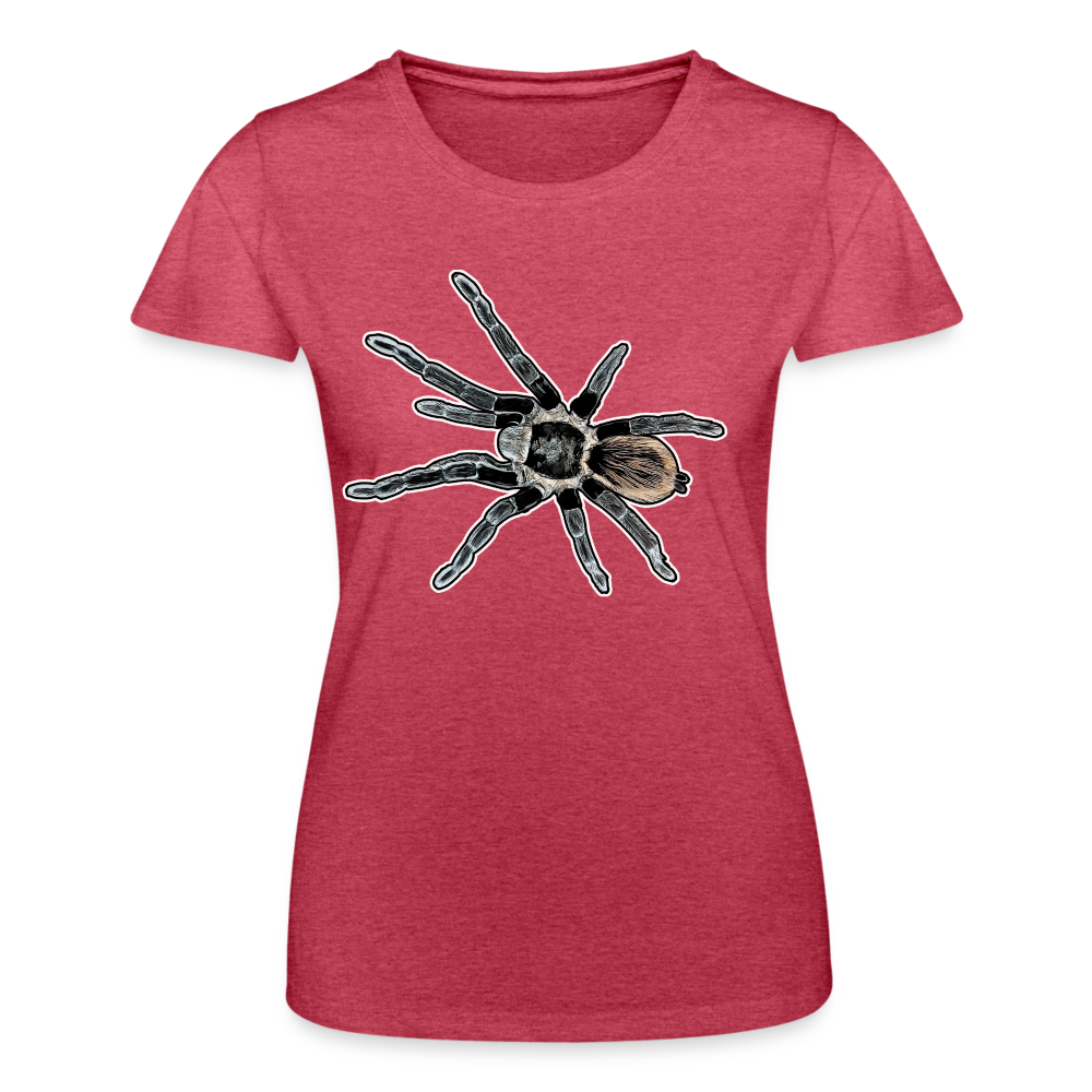 Frauen Fruit of the Loom T-Shirt Tliltocatl vagans - Rot meliert
