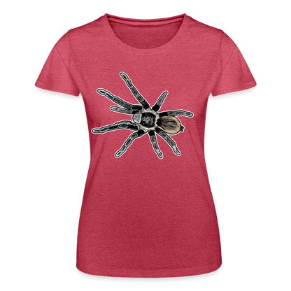Frauen Fruit of the Loom T-Shirt Tliltocatl vagans - Rot meliert