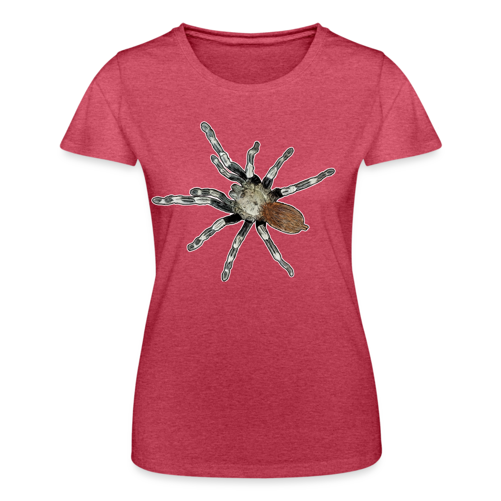 Frauen Fruit of the Loom T-Shirt Nhandu chromatus - Rot meliert