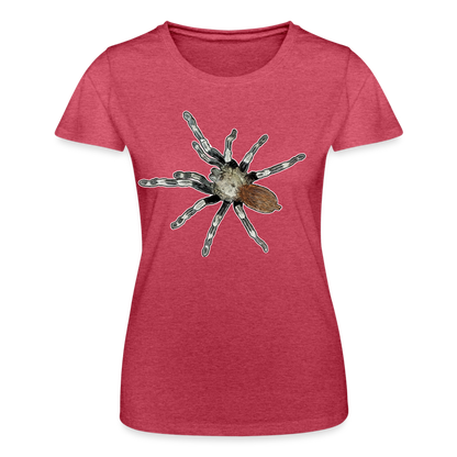 Frauen Fruit of the Loom T-Shirt Nhandu chromatus - Rot meliert