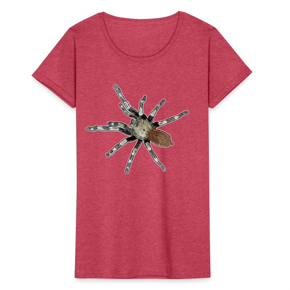 Frauen Fruit of the Loom T-Shirt Nhandu chromatus - Rot meliert