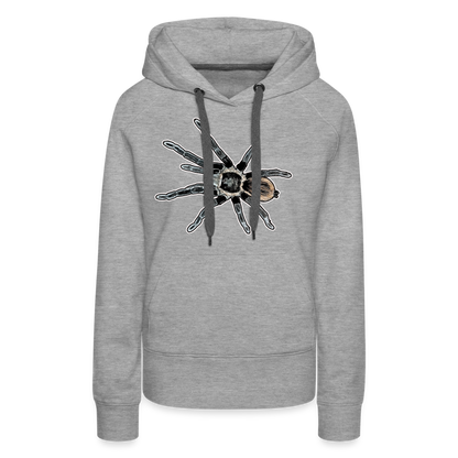 Frauen Hoodie Tliltocatl vagans - Grau meliert