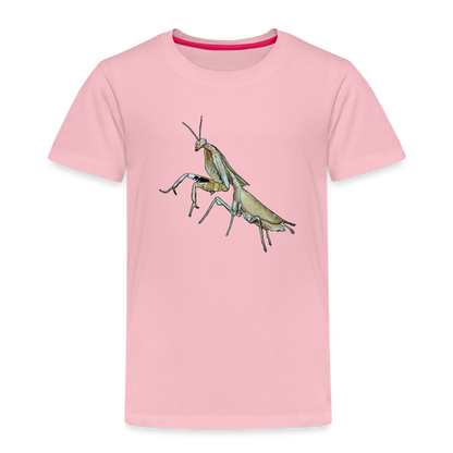 Kinder Basic T-Shirt Deroplatys truncata female - Hellrosa
