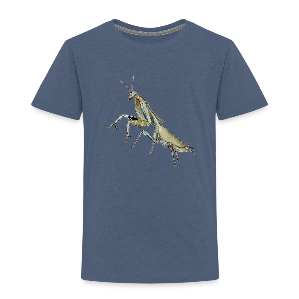 Kinder Basic T-Shirt Deroplatys truncata female - Blau meliert