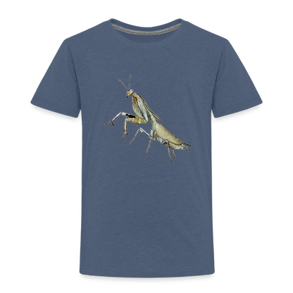 Kinder Basic T-Shirt Deroplatys truncata female - Blau meliert