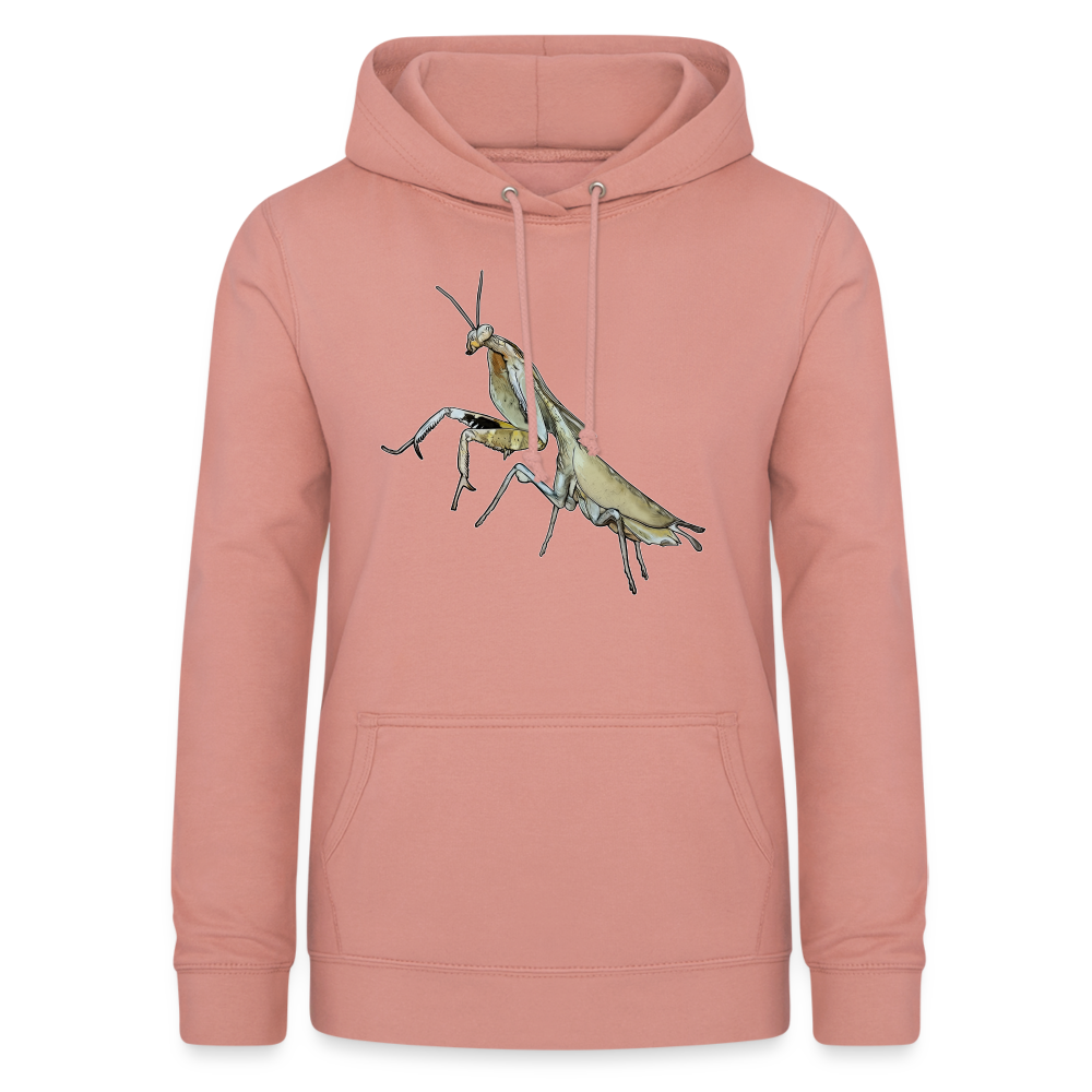 Frauen Freizeit-Hoodie Deroplatys truncata female - Altrosa