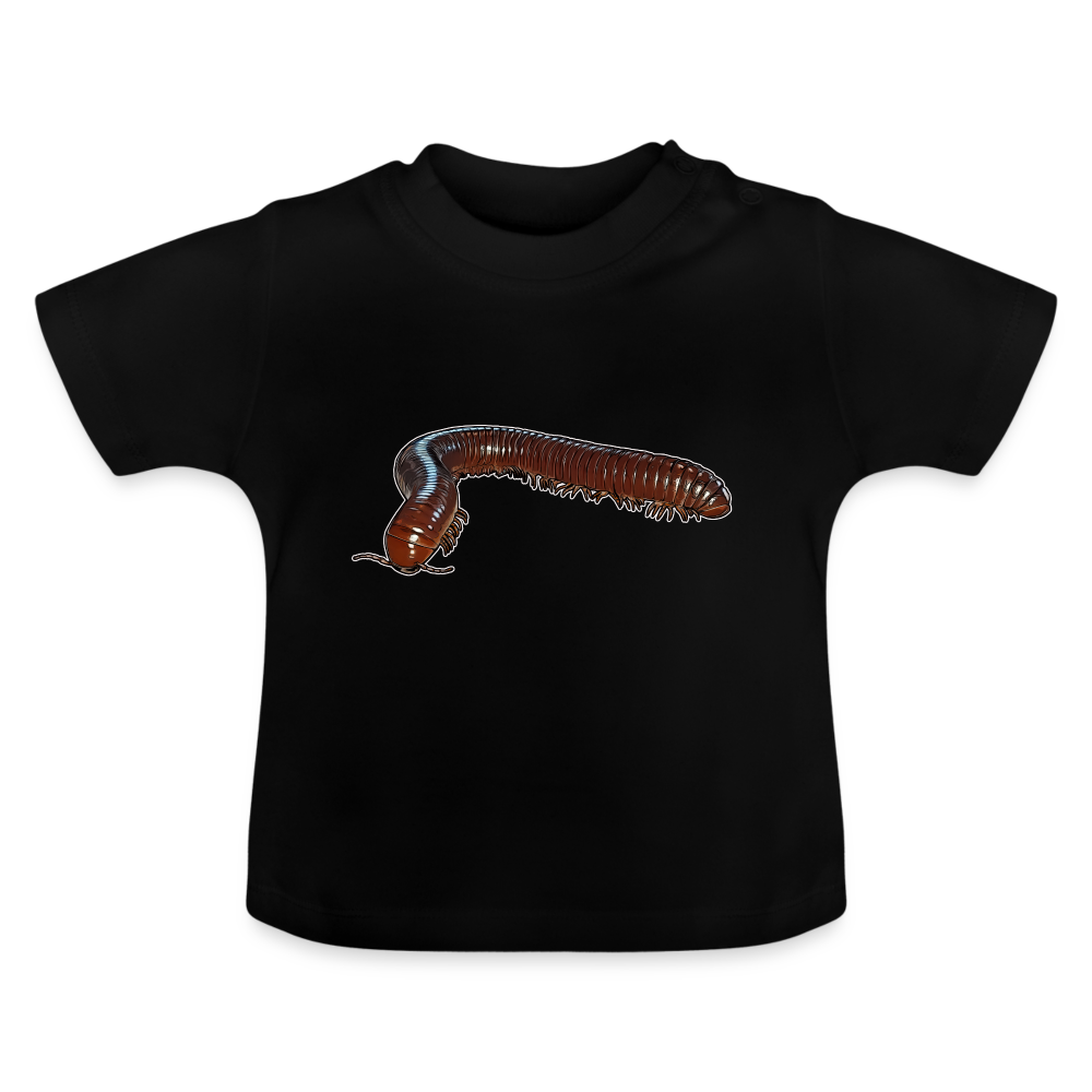 Baby T-Shirt Ophistreptus guineensis - Schwarz