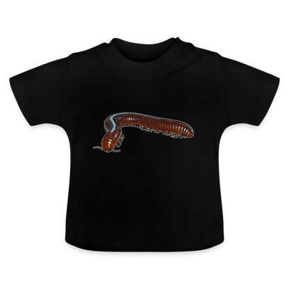 Baby T-Shirt Ophistreptus guineensis - Schwarz