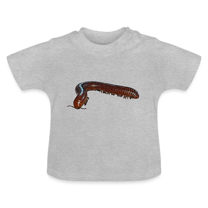 Baby T-Shirt Ophistreptus guineensis - Grau meliert