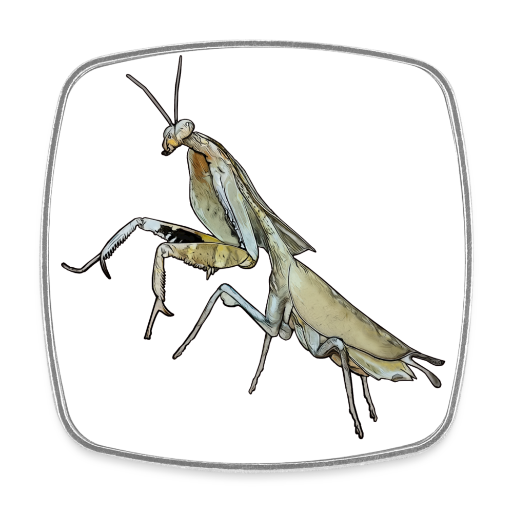 Kühlschrankmagnet eckig Deroplatys truncata female - weiß