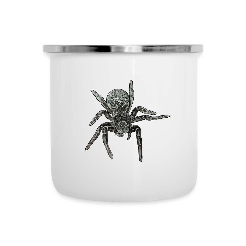 Emaille-Tasse Eresus walckenaeri - weiß