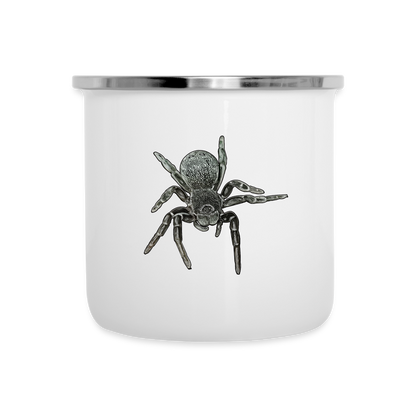 Emaille-Tasse Eresus walckenaeri - weiß