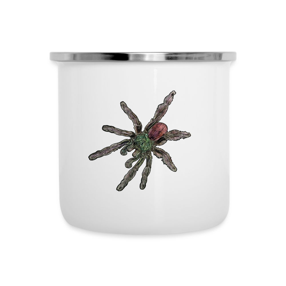 Emaille-Tasse Caribena versicolor - weiß