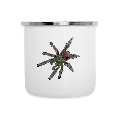 Emaille-Tasse Caribena versicolor - weiß