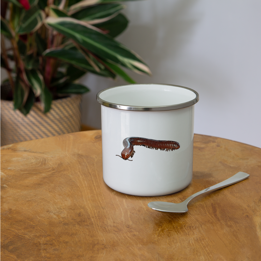 Emaille-Tasse Ophistreptus guineensis - weiß