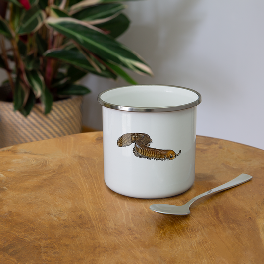 Emaille-Tasse Telodeinopus aoutii - weiß