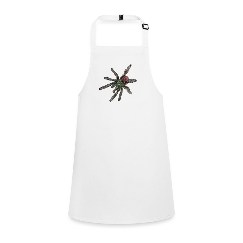 Kinder Kochschürze Caribena versicolor - weiß