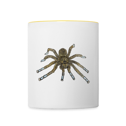 Tasse farbig Idiothele mira - Weiß/Gelb