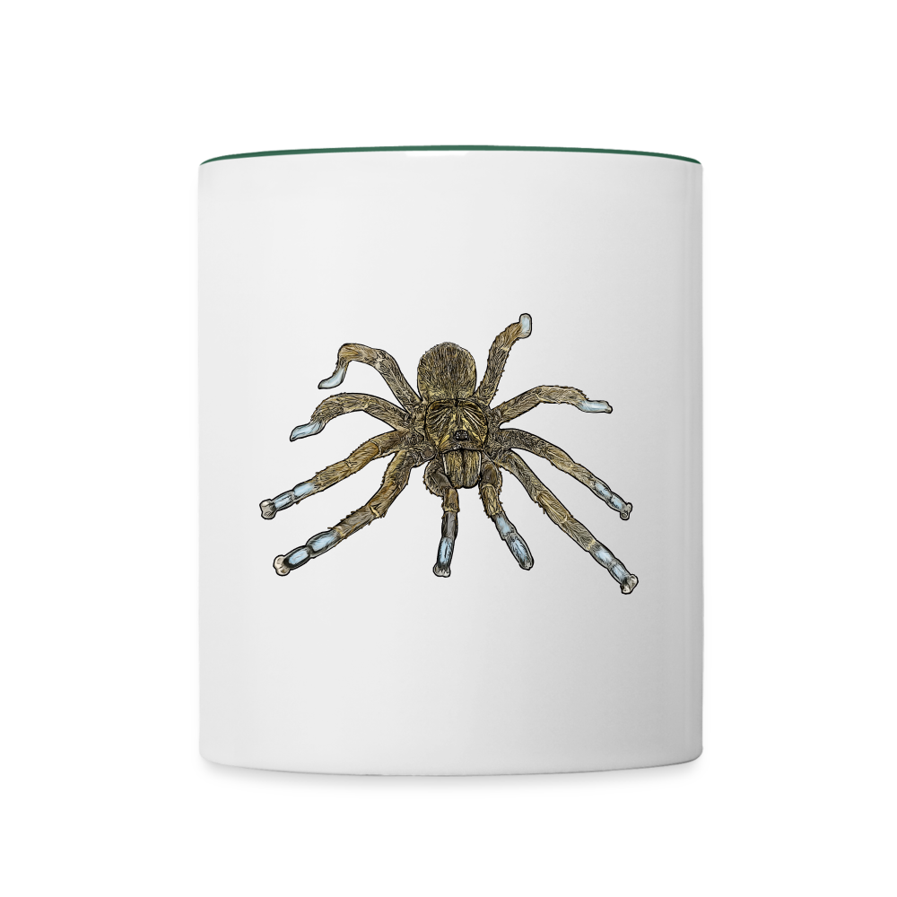 Tasse farbig Idiothele mira - Weiß/Dunkelgrün