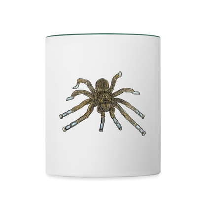 Tasse farbig Idiothele mira - Weiß/Dunkelgrün