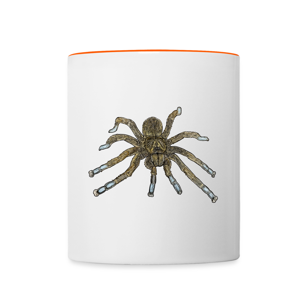 Tasse farbig Idiothele mira - Weiß/Orange