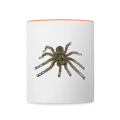 Tasse farbig Idiothele mira - Weiß/Orange