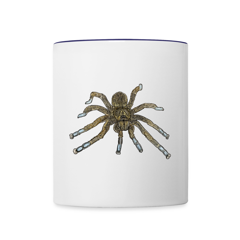 Tasse farbig Idiothele mira - Weiß/Kobaltblau