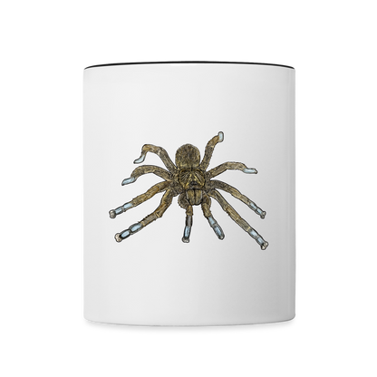 Tasse farbig Idiothele mira - Weiß/Schwarz