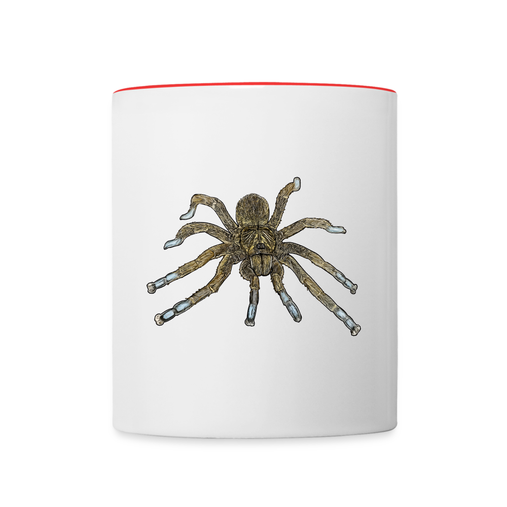 Tasse farbig Idiothele mira - Weiß/Rot