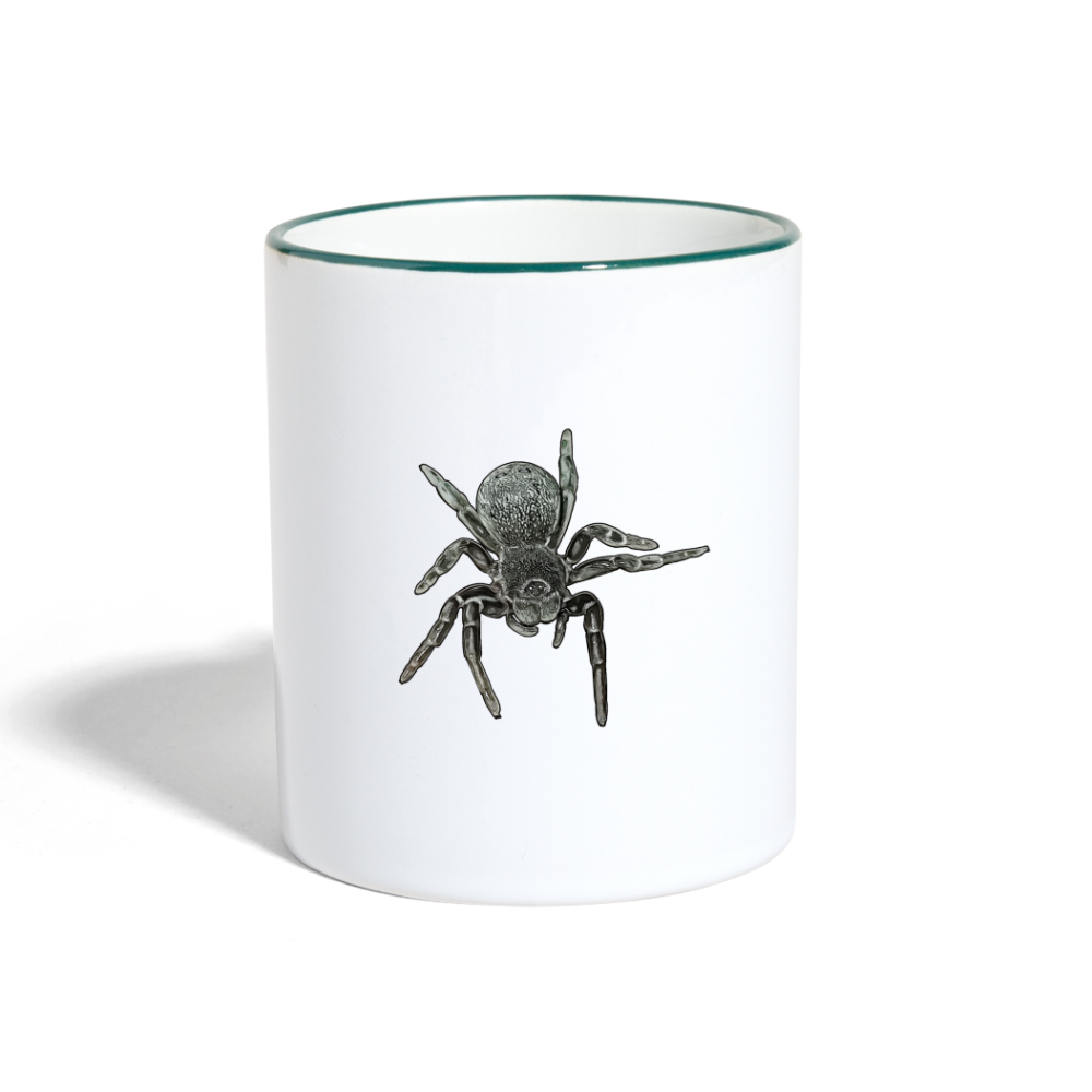 Tasse Farbig Eresus walckenaeri - Weiß/Dunkelgrün