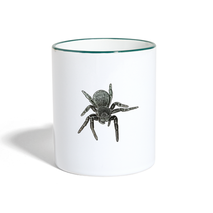 Tasse Farbig Eresus walckenaeri - Weiß/Dunkelgrün