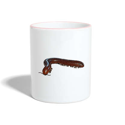 Tasse farbig Ophistreptus guineensis - Weiß/Pink