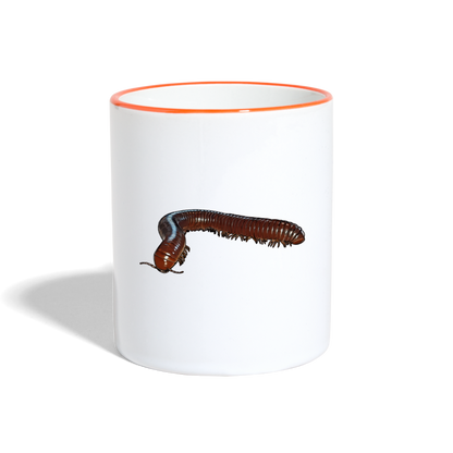 Tasse farbig Ophistreptus guineensis - Weiß/Orange