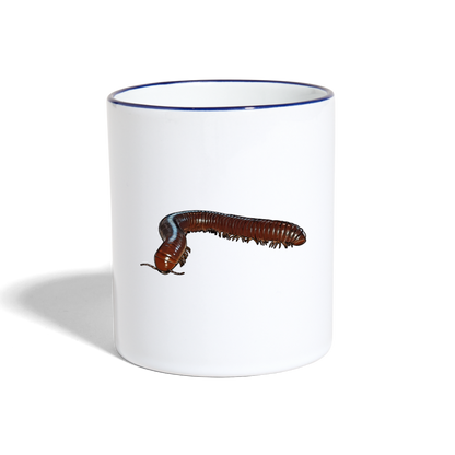 Tasse farbig Ophistreptus guineensis - Weiß/Kobaltblau