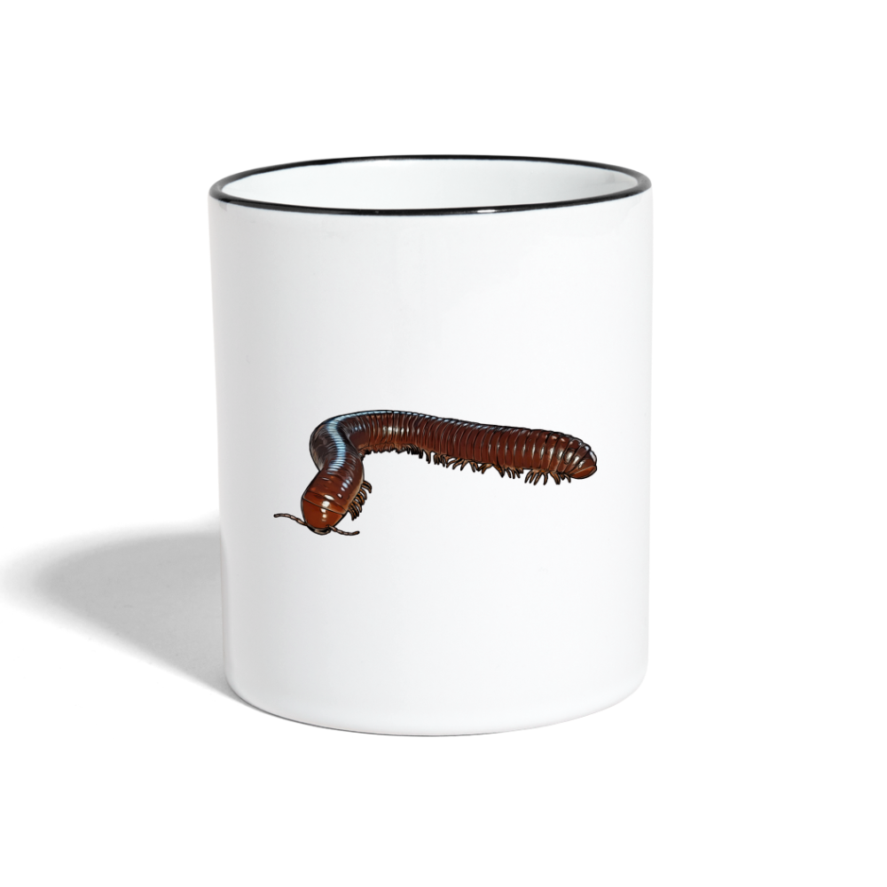 Tasse farbig Ophistreptus guineensis - Weiß/Schwarz