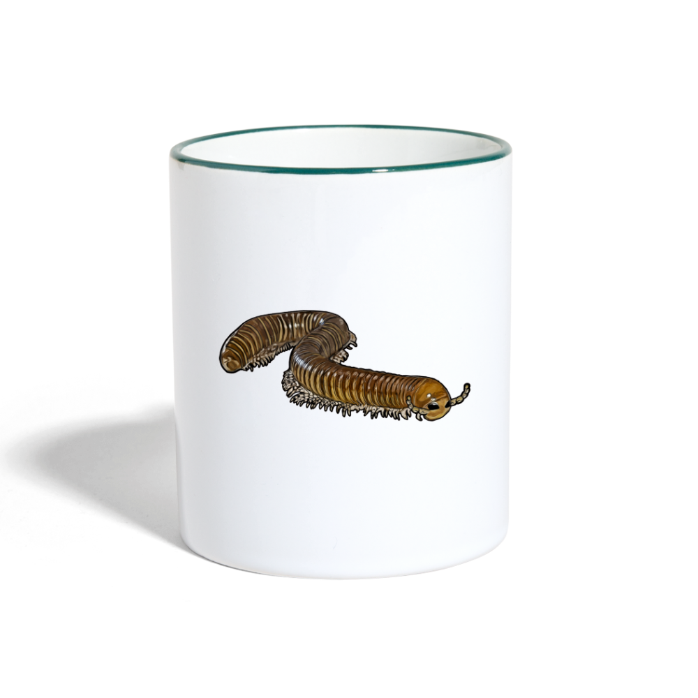 Tasse farbig Telodeinopus aoutii - Weiß/Dunkelgrün