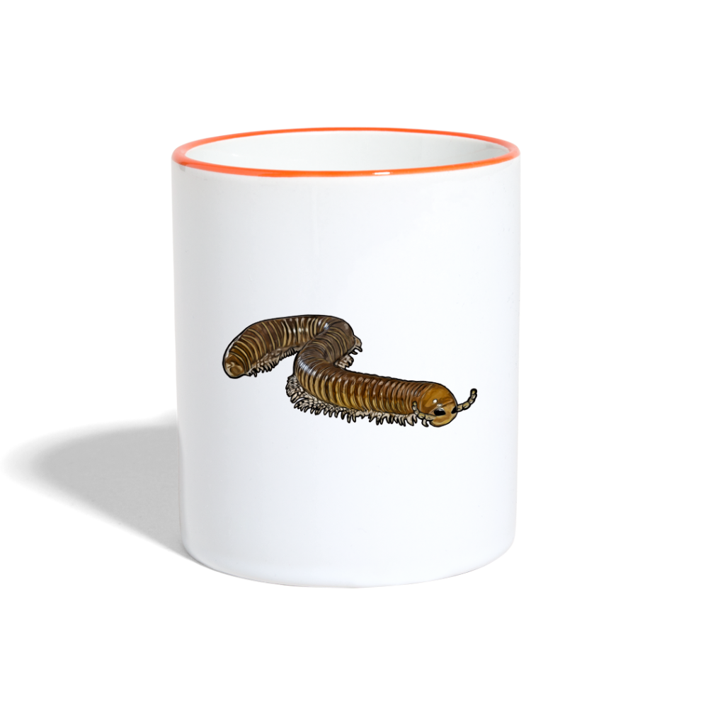 Tasse farbig Telodeinopus aoutii - Weiß/Orange