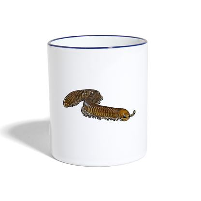 Tasse farbig Telodeinopus aoutii - Weiß/Kobaltblau