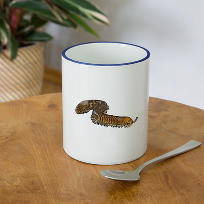 Tasse farbig Telodeinopus aoutii - Weiß/Kobaltblau