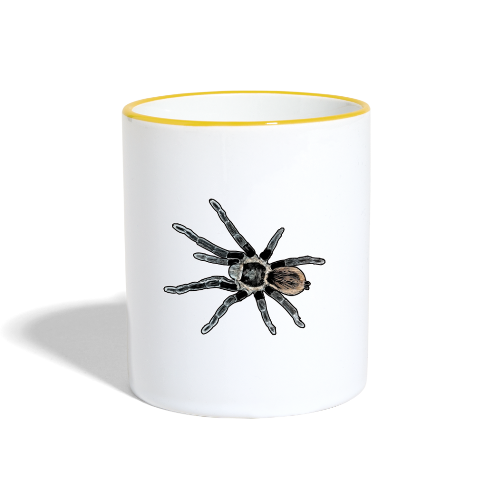 Tasse farbig Tliltocatl vagans - Weiß/Gelb