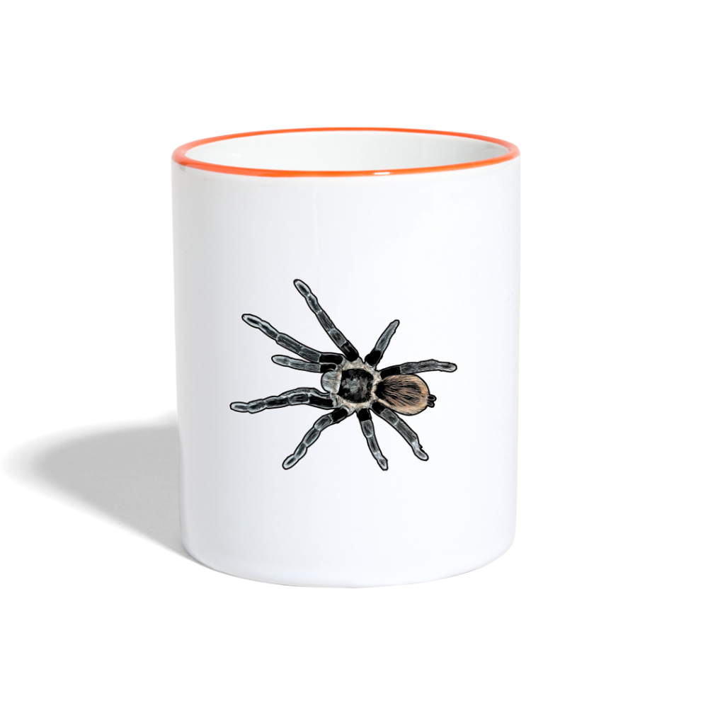 Tasse farbig Tliltocatl vagans - Weiß/Orange