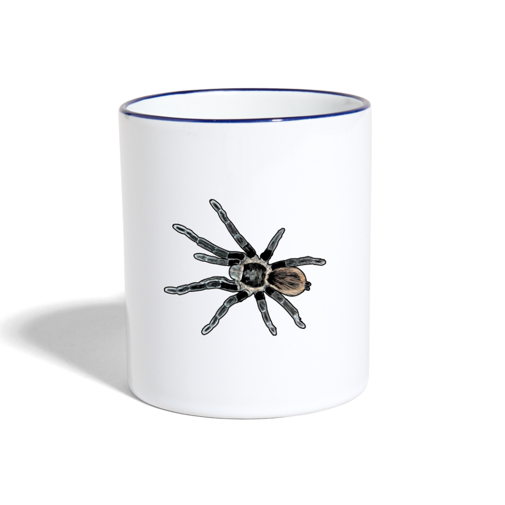 Tasse farbig Tliltocatl vagans - Weiß/Kobaltblau