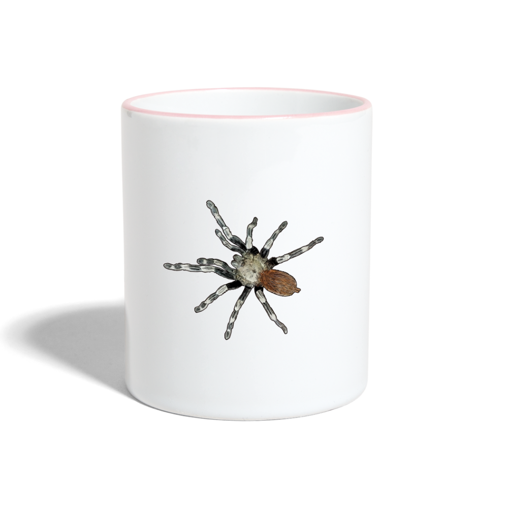 Tasse farbig Nhandu chromatus - Weiß/Pink