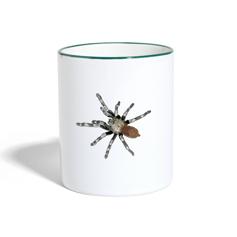 Tasse farbig Nhandu chromatus - Weiß/Dunkelgrün