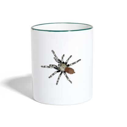 Tasse farbig Nhandu chromatus - Weiß/Dunkelgrün