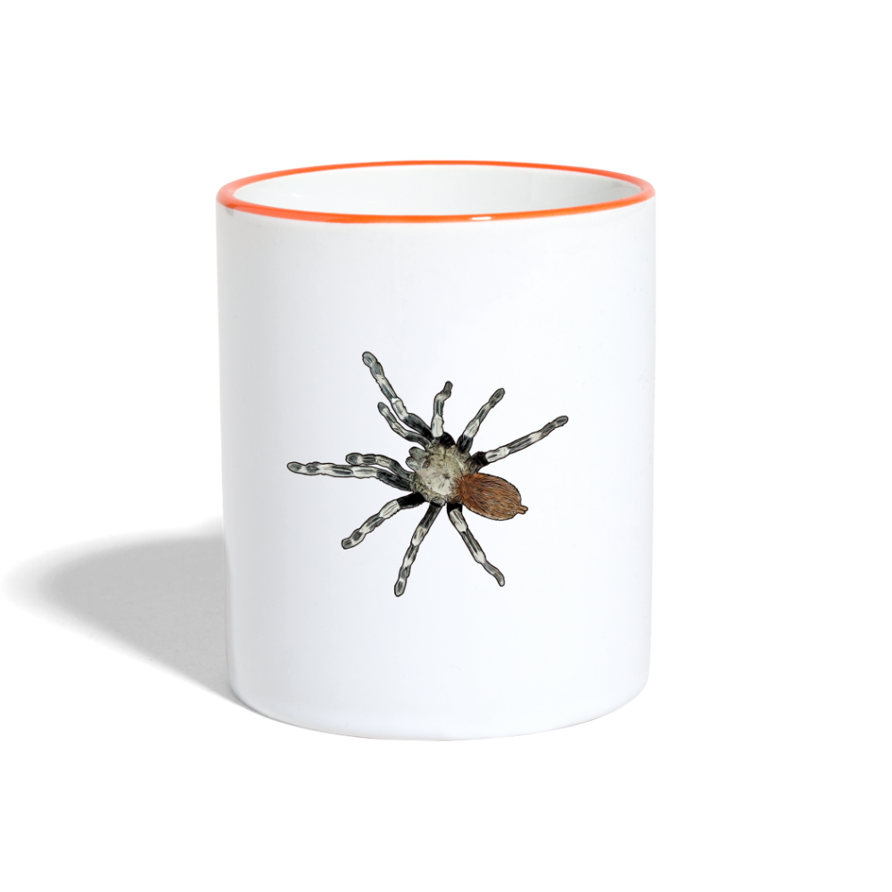 Tasse farbig Nhandu chromatus - Weiß/Orange