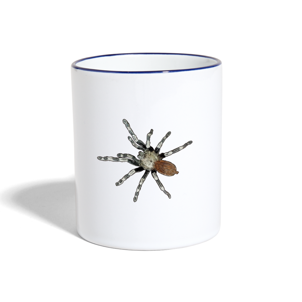 Tasse farbig Nhandu chromatus - Weiß/Kobaltblau