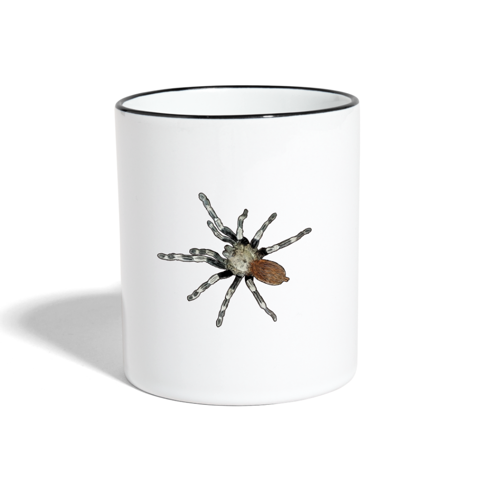Tasse farbig Nhandu chromatus - Weiß/Schwarz