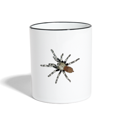 Tasse farbig Nhandu chromatus - Weiß/Schwarz