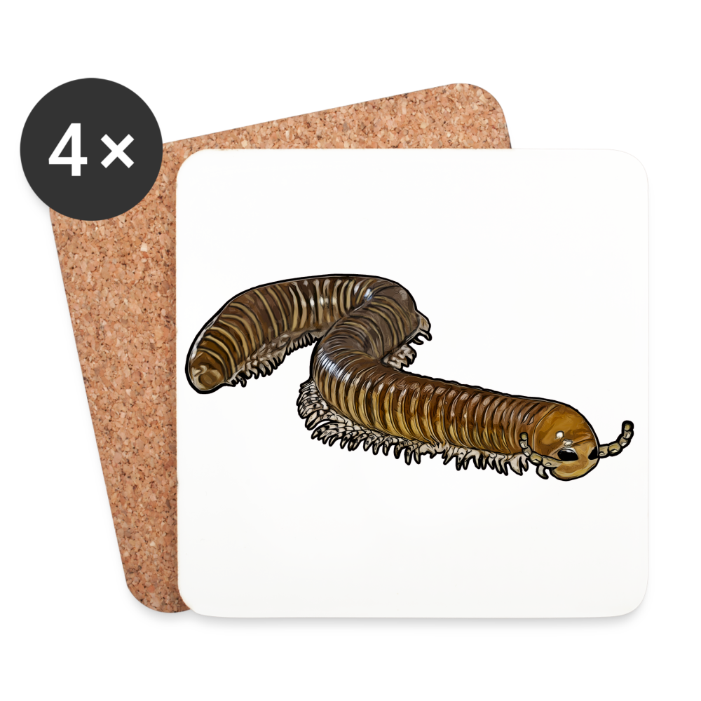 Untersetzer 4er Set Telodeinopus aoutii - weiß